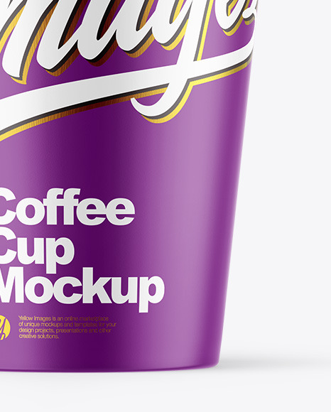 Matte Coffee Cup Mockup