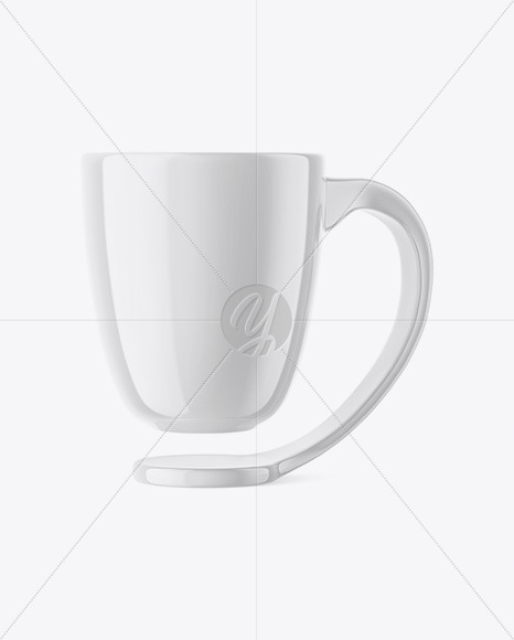 Glossy Floating Сup Mockup - Front View