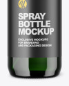 Green Glass Spray Bottle Mockup