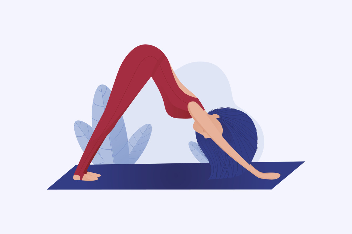 Yoga style vector illustration Yoga style vector illustration
