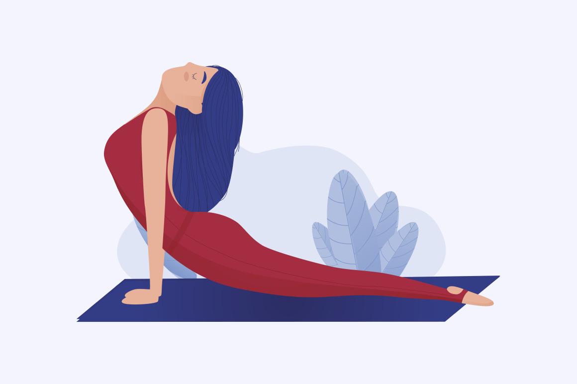 Yoga style vector illustration Yoga style vector illustration