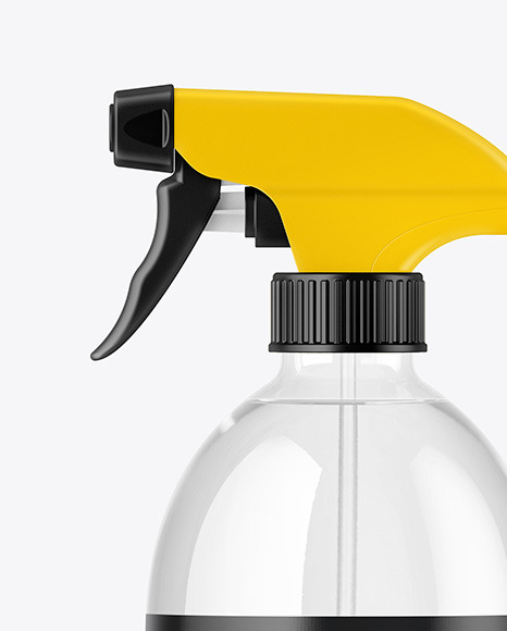 Clear Spray Bottle Mockup