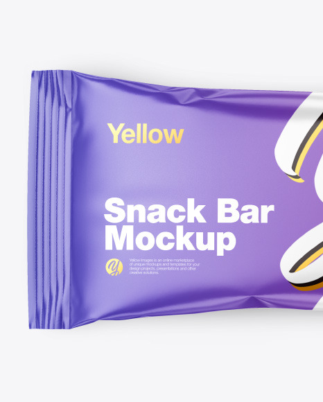 Glossy Snack Package Mockup