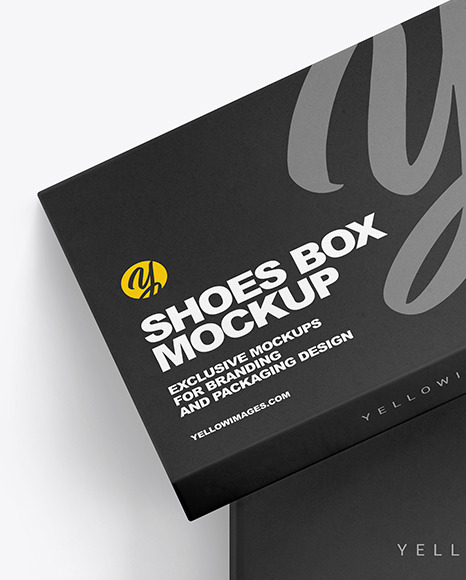 Opened Shoe Box Mockup