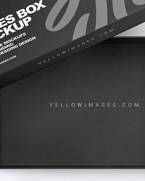 Opened Shoe Box Mockup