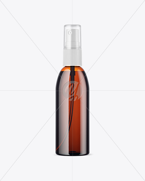 Amber Spray Bottle Mockup