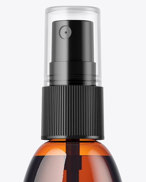 Amber Spray Bottle Mockup