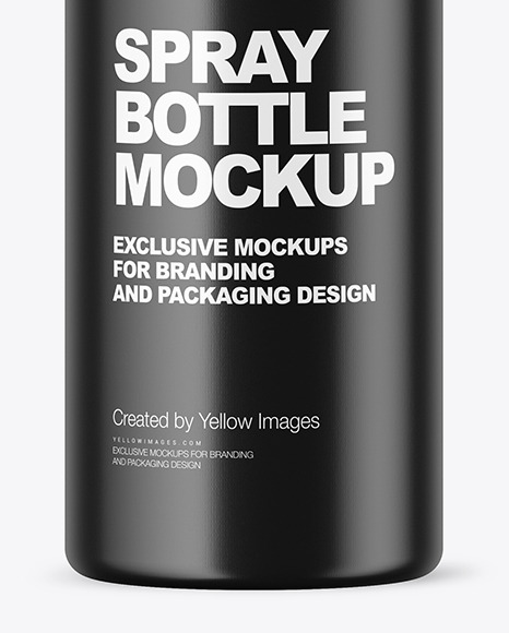 Amber Spray Bottle Mockup