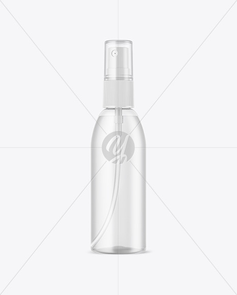 Clear Spray Bottle Mockup