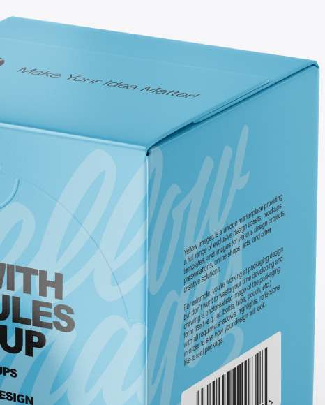 Box With Coffee Capsules Mockup