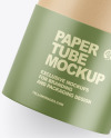 Glossy Paper Tube W/ Tea Mockup