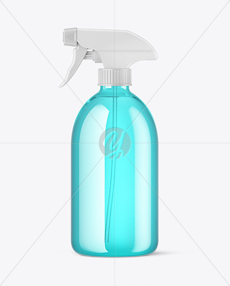 Colored Spray Bottle Mockup