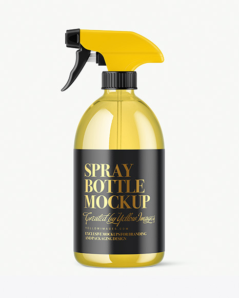 Colored Spray Bottle Mockup