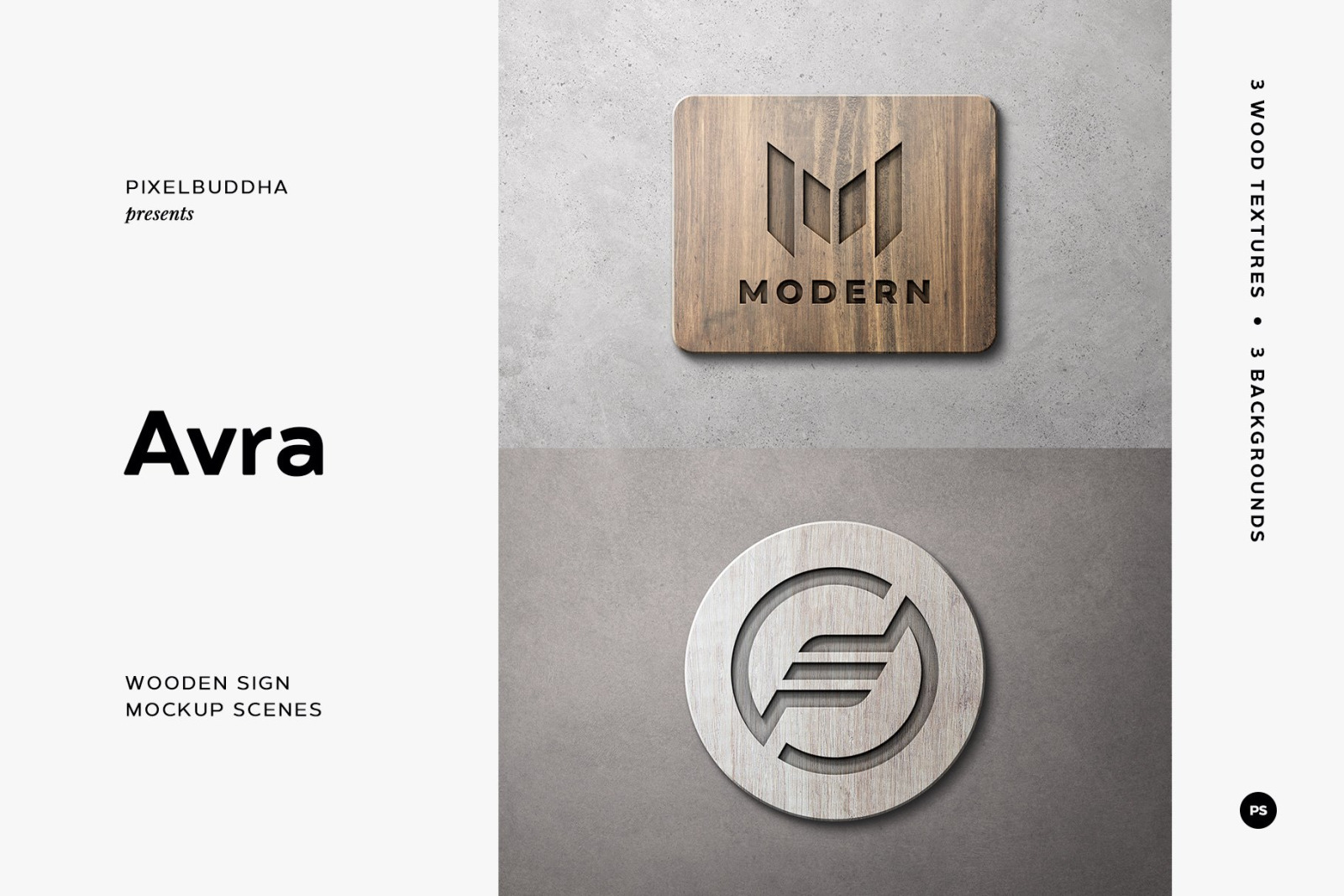 Wooden Sign Mockup Scenes Wooden Sign Mockup Scenes