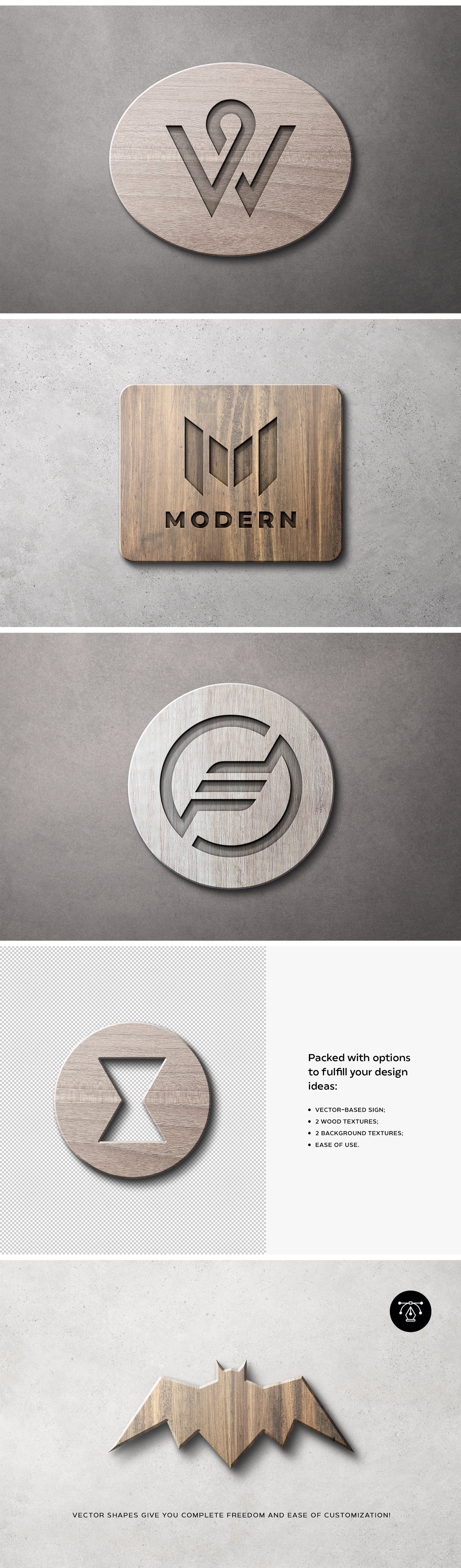 Wooden Sign Mockup Scenes Wooden Sign Mockup Scenes
