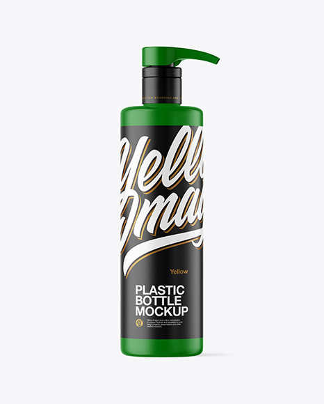 Matte Plastic Bottle with Pump Mockup - Matte+Hand+Sanitizer+Bottle+Mockup