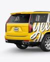 Luxury SUV Mockup - Back HalfSide View