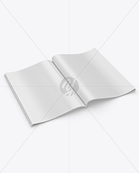 Opened Magazine Mockup