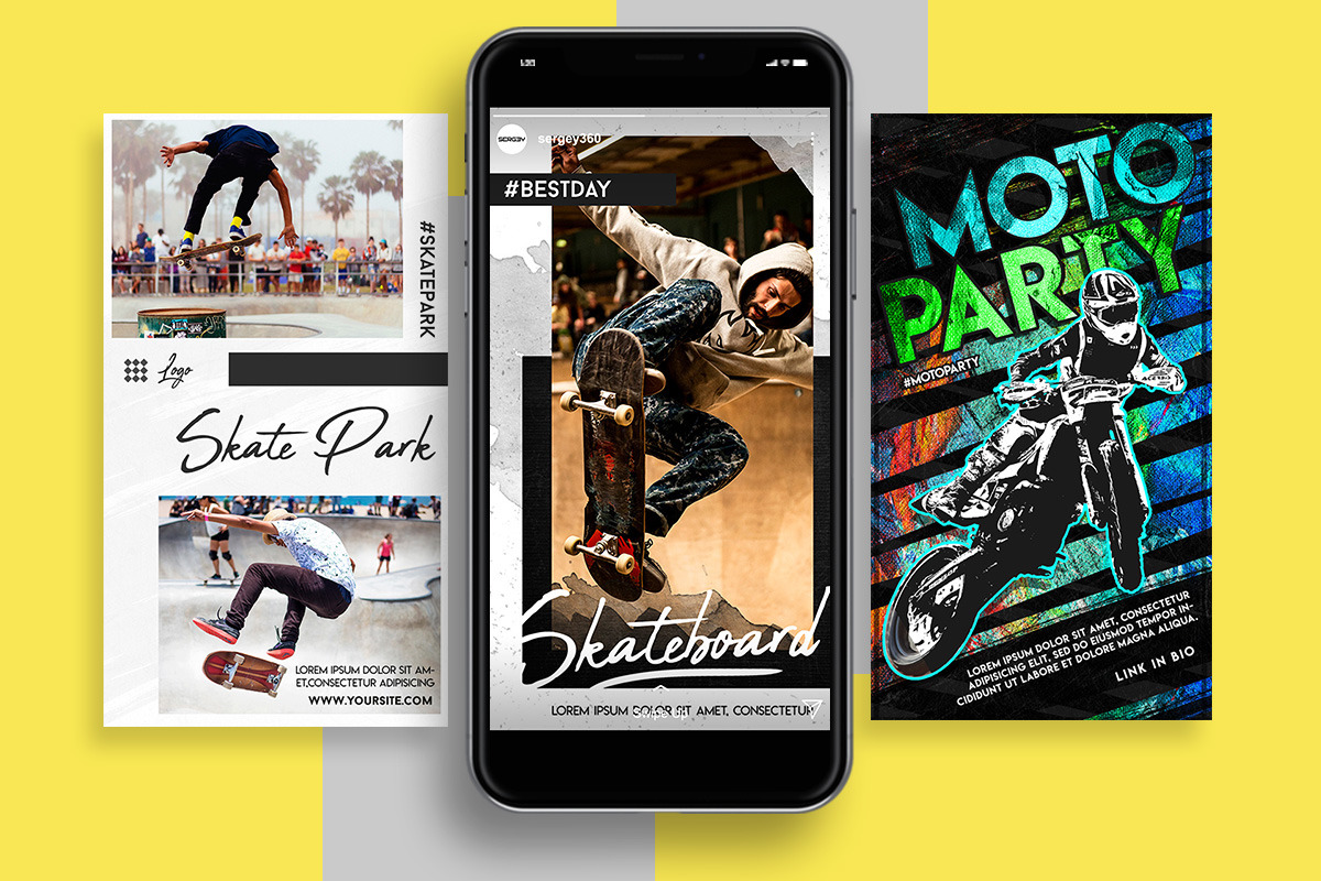 6 sports instagram stories template 6 sports instagram stories template