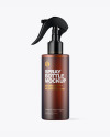 Frosted Amber Spray Bottle Mockup