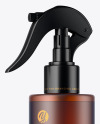 Frosted Amber Spray Bottle Mockup