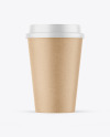 Kraft Coffee Cup Mockup