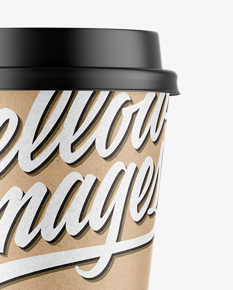 Kraft Coffee Cup Mockup