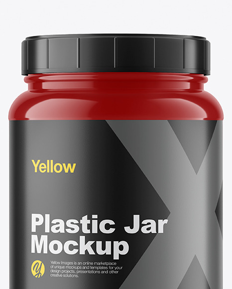 Glossy Protein Jar Mockup Glossy Protein Jar Mockup