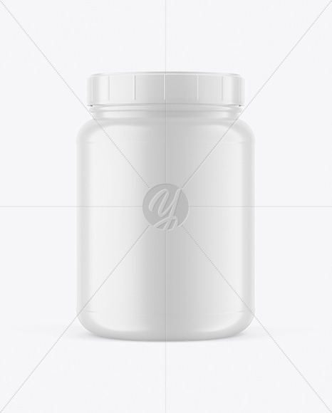 Matte Protein Jar Mockup