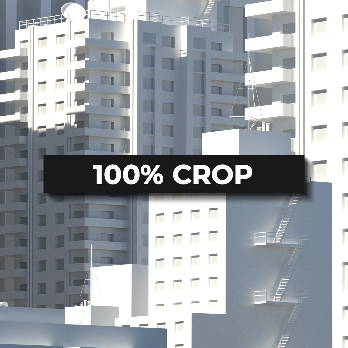 Set of different render of city in daylight Set of different render of city in daylight