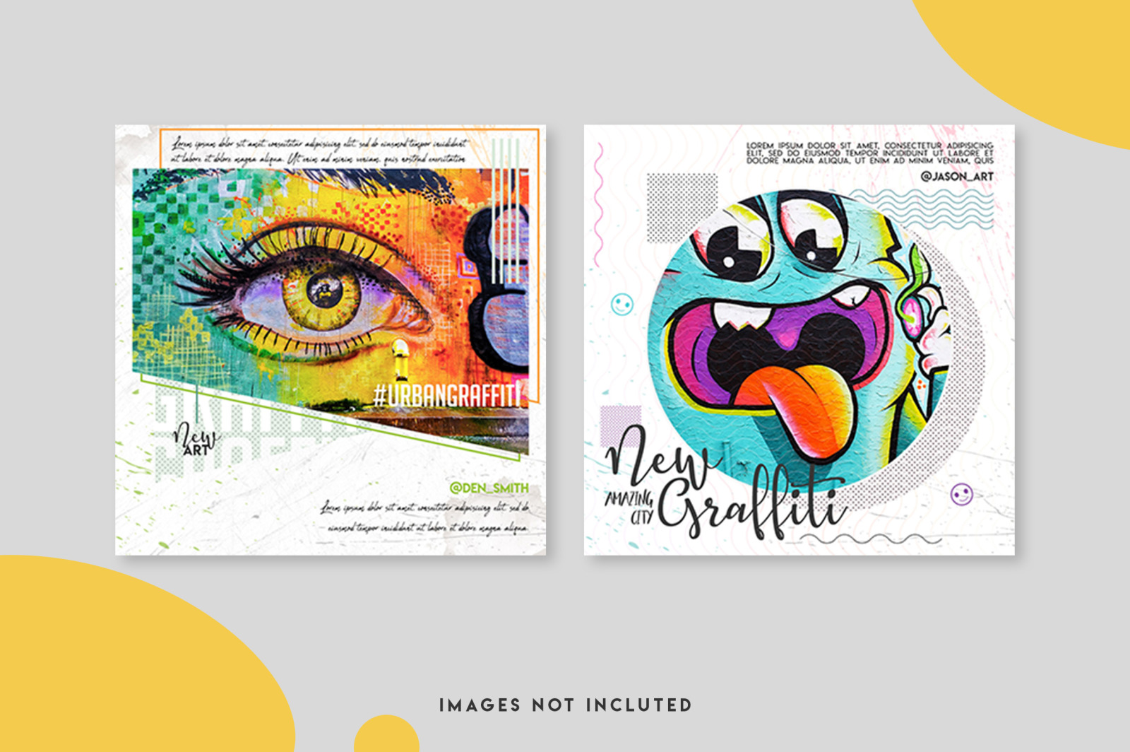 10 Instagram post template set 10 Instagram post template set