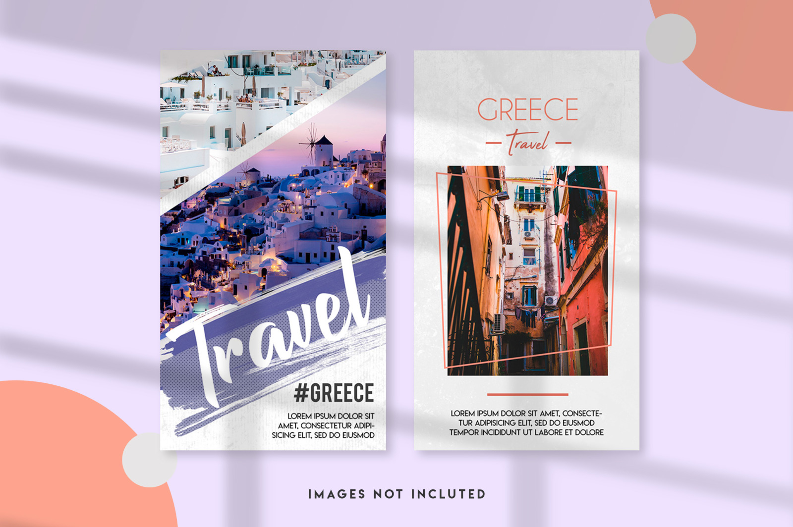 Greece instagram stories template set Greece instagram stories template set