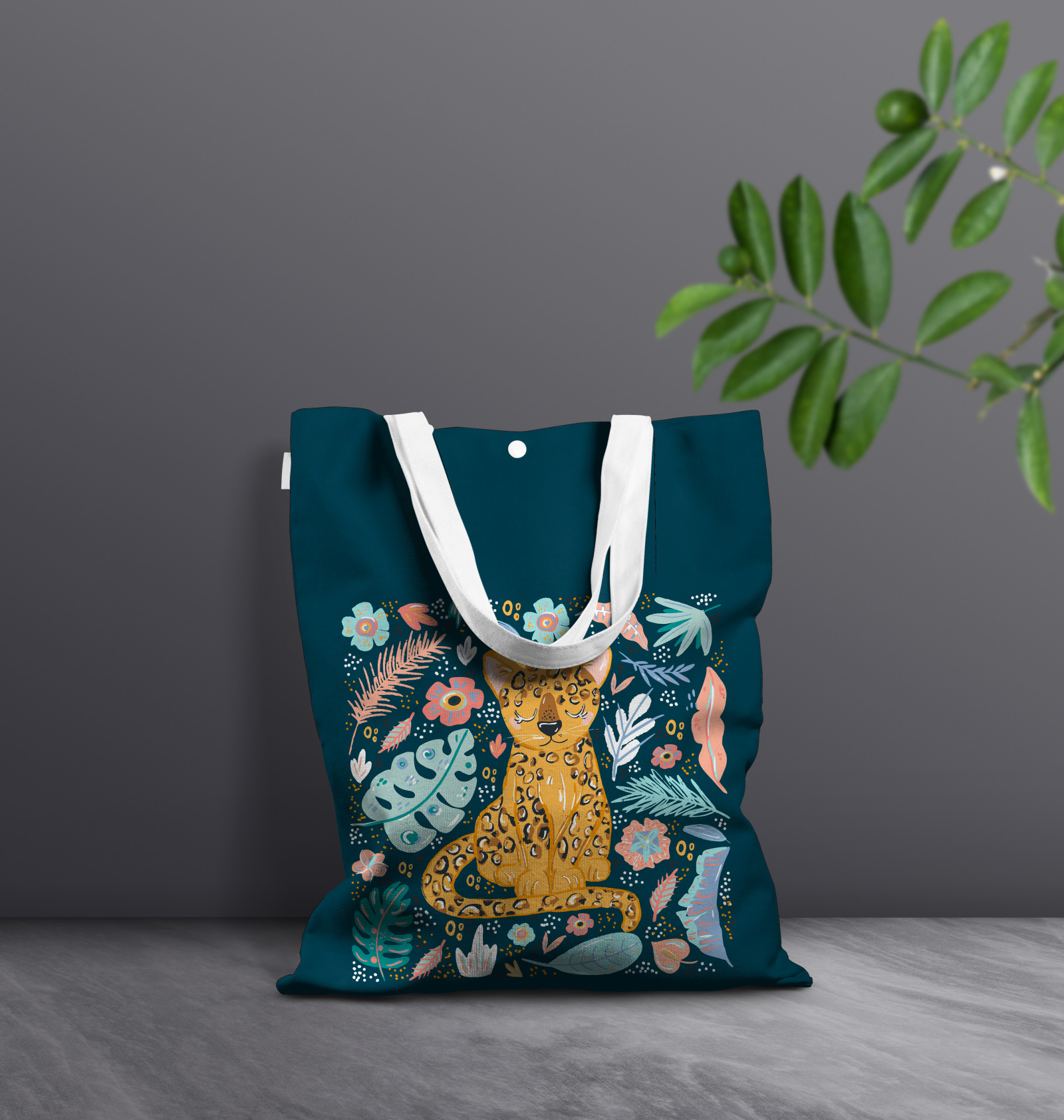 Cartoon poster animal florals background Cartoon poster animal florals background
