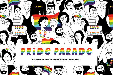 Pride Parad - Seamless patterns