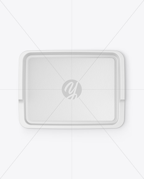 Matte Food Tray w/ Paper Mockup