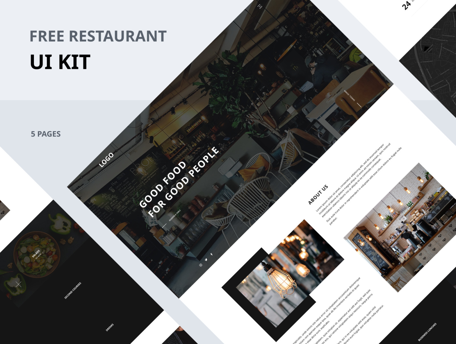 UI kit for restaurants & cafe UI kit for restaurants & cafe