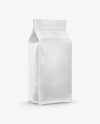 Matte Coffee Bag Mockup - Half Side View