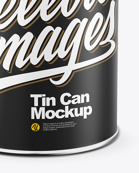 Matte Tin Can Mockup