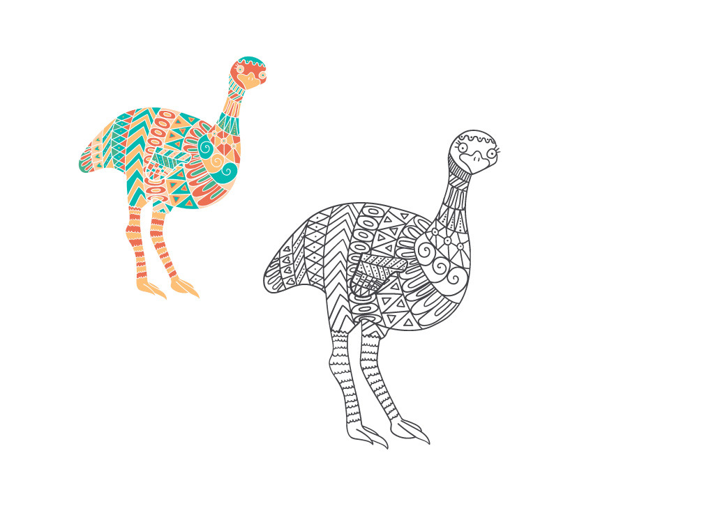 Stylized australian animals vector set. Stylized australian animals vector set.