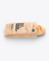 Paper Bag With Bread Mockup