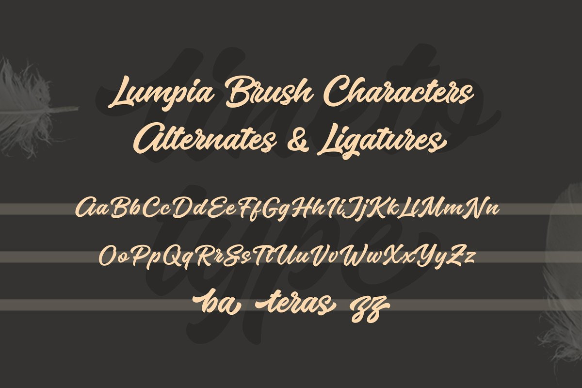 Lumpia Brush Fonts Lumpia Brush Fonts