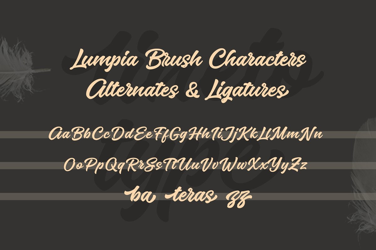 Lumpia Brush Fonts