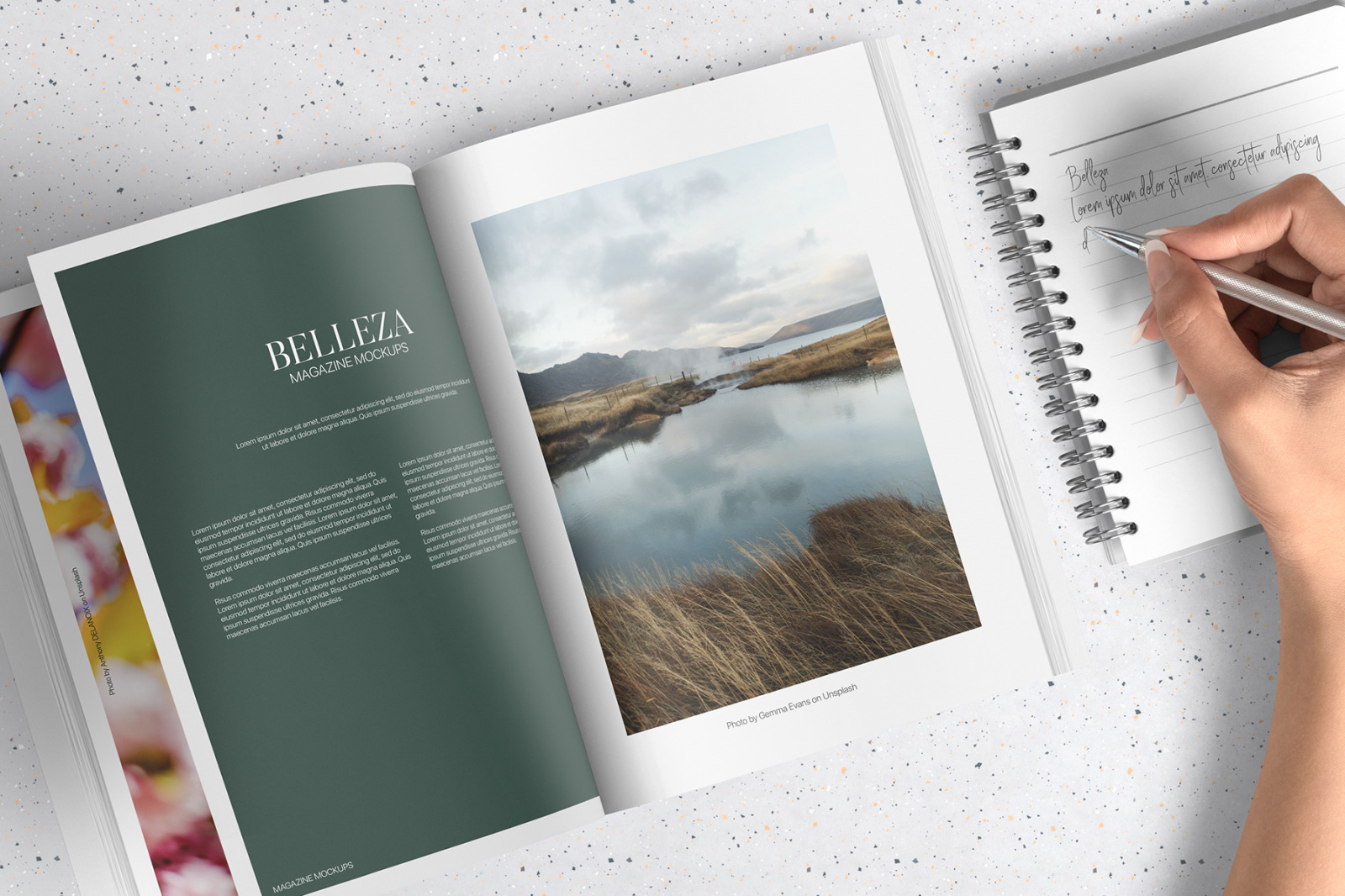 Belleza - A4 Magazine Mockups Pack