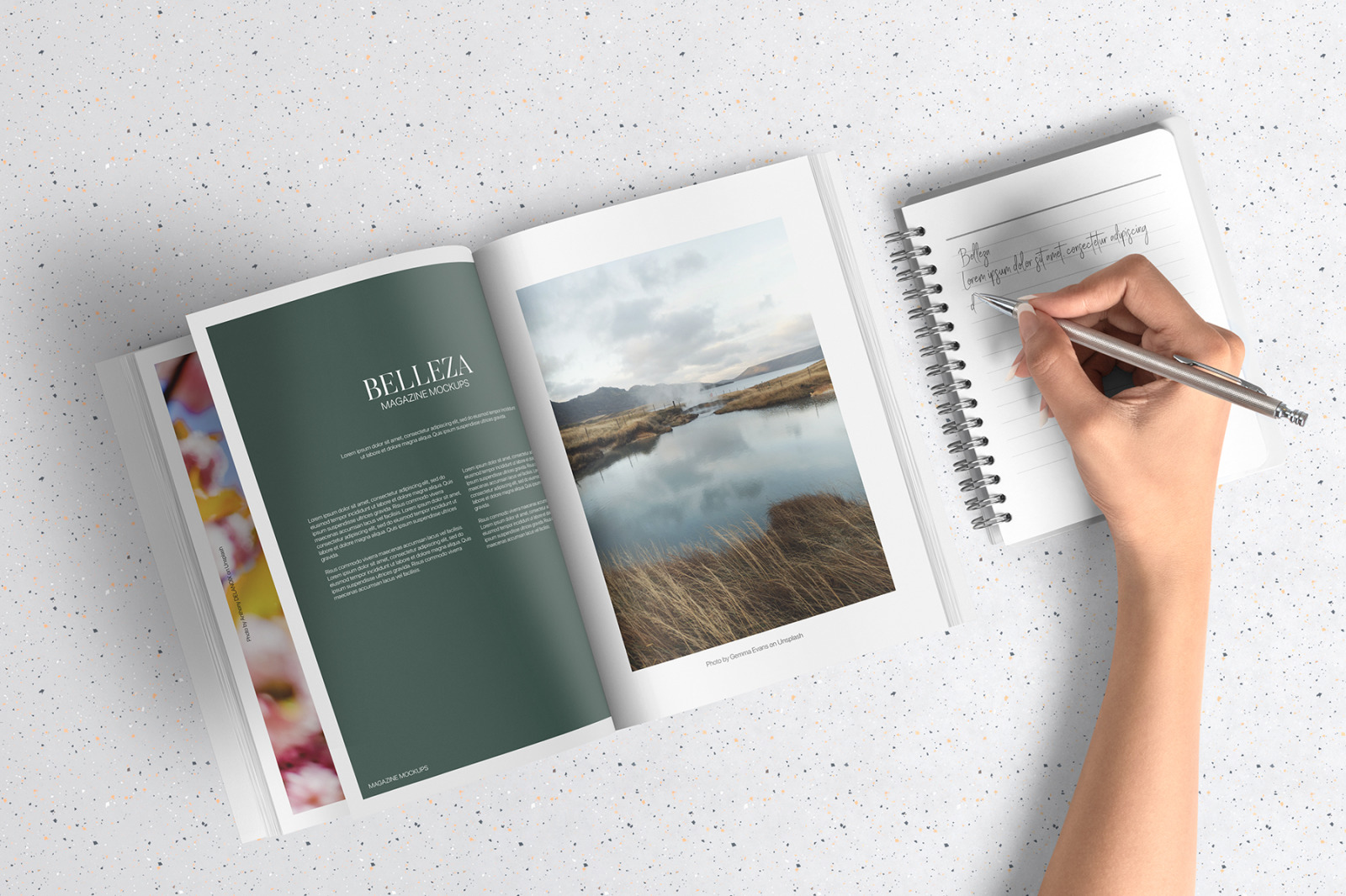 Belleza - A4 Magazine Mockups Pack