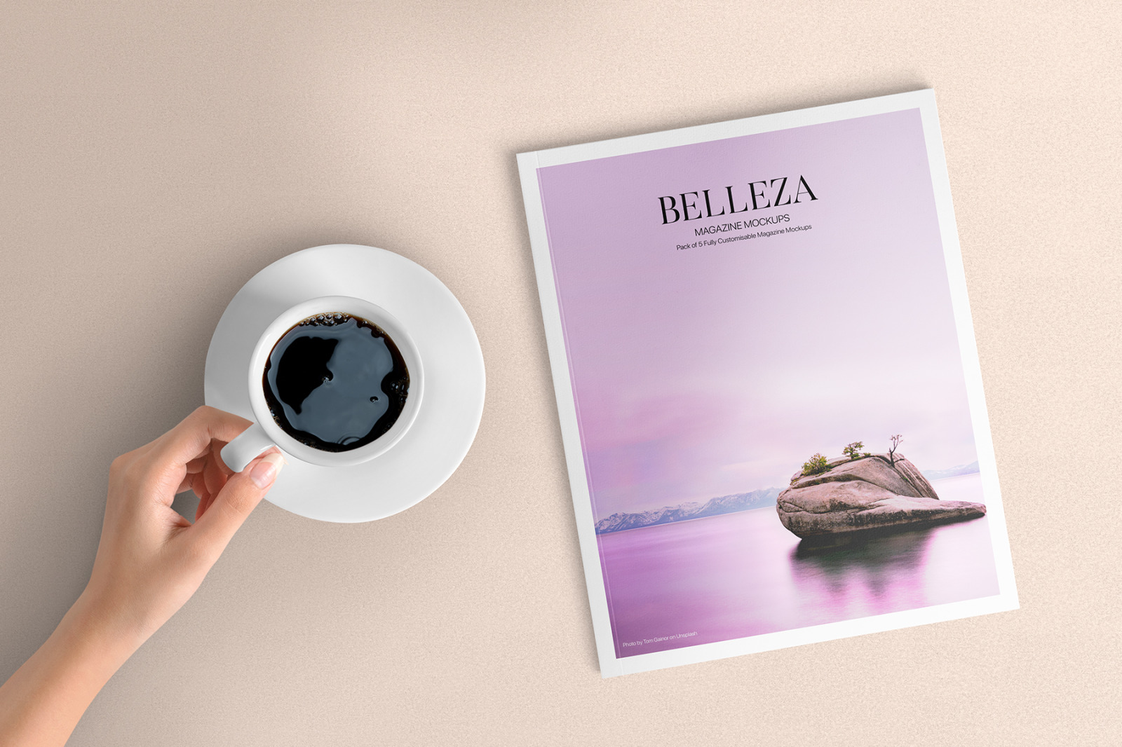 Belleza - A4 Magazine Mockups Pack