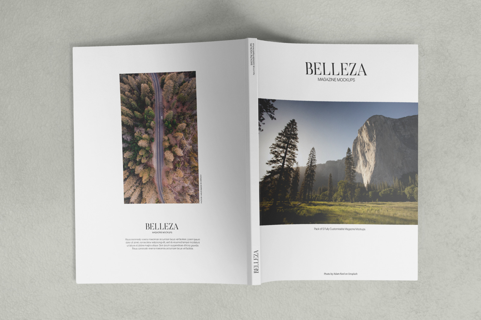 Belleza - A4 Magazine Mockups Pack