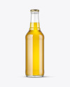 330ml Clear Glass Beer Bottle Mockup