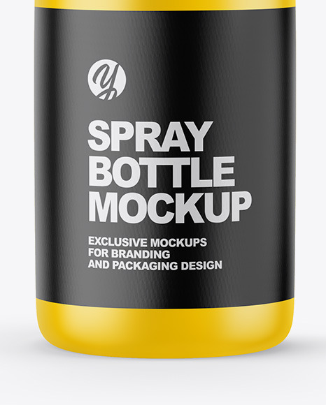 Matte Spray Bottle Mockup