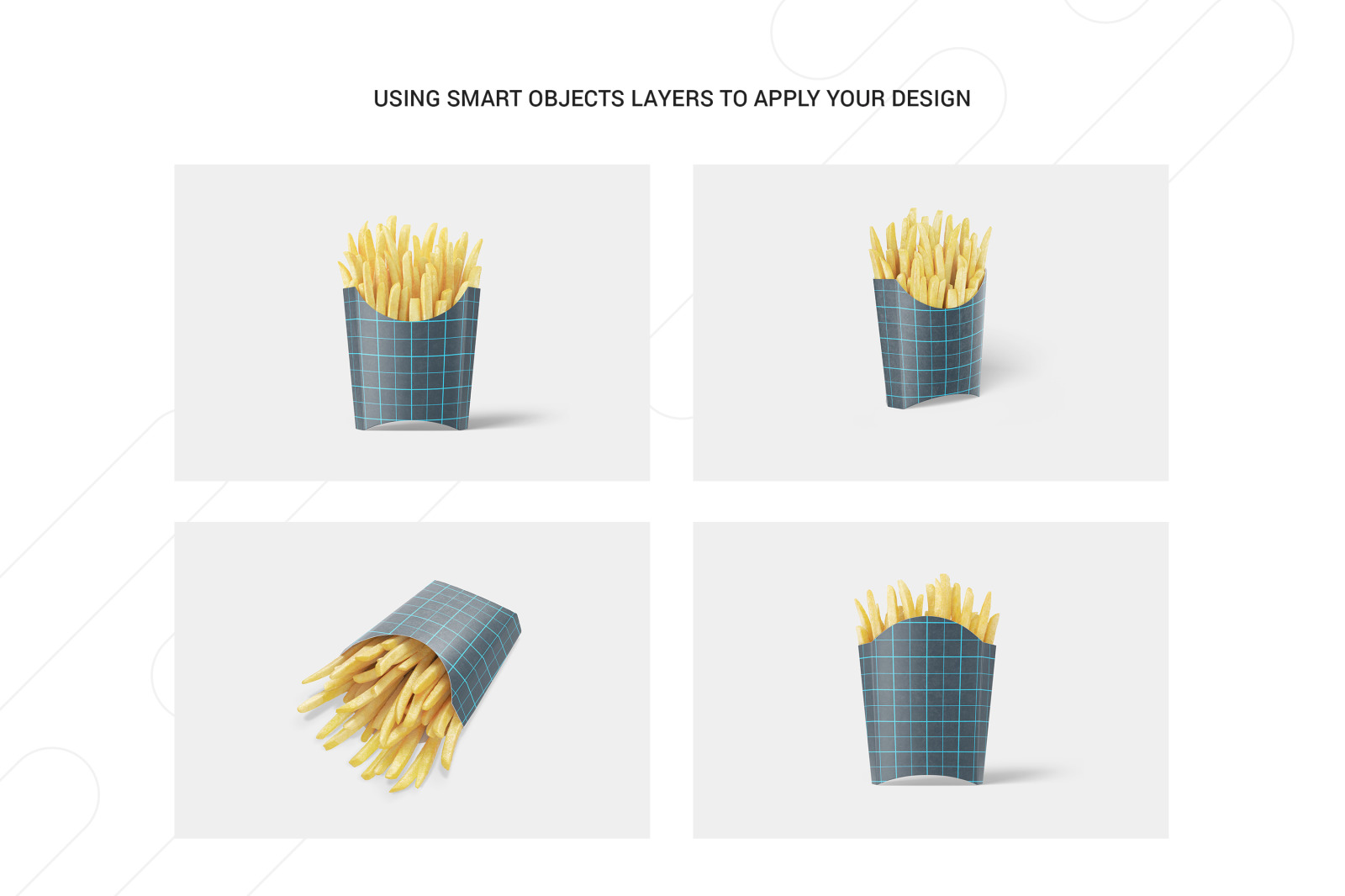 French Fries Packaging Mockup