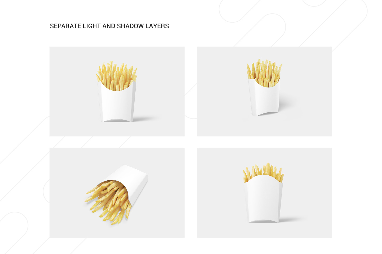 French Fries Packaging Mockup